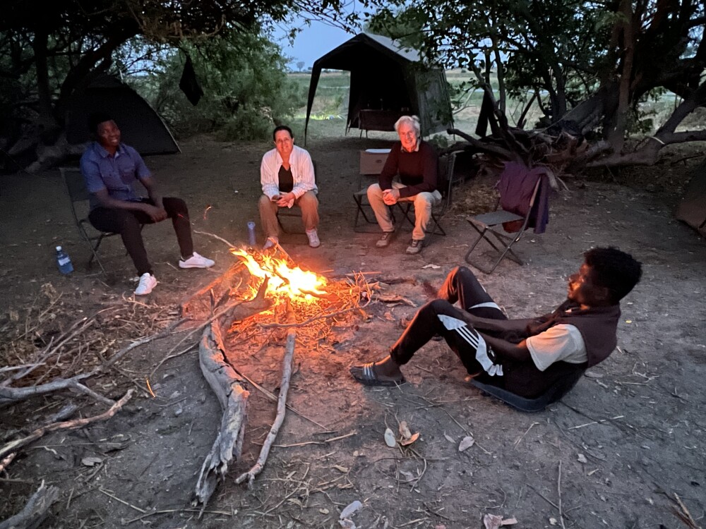 Campsite on the Okavango
