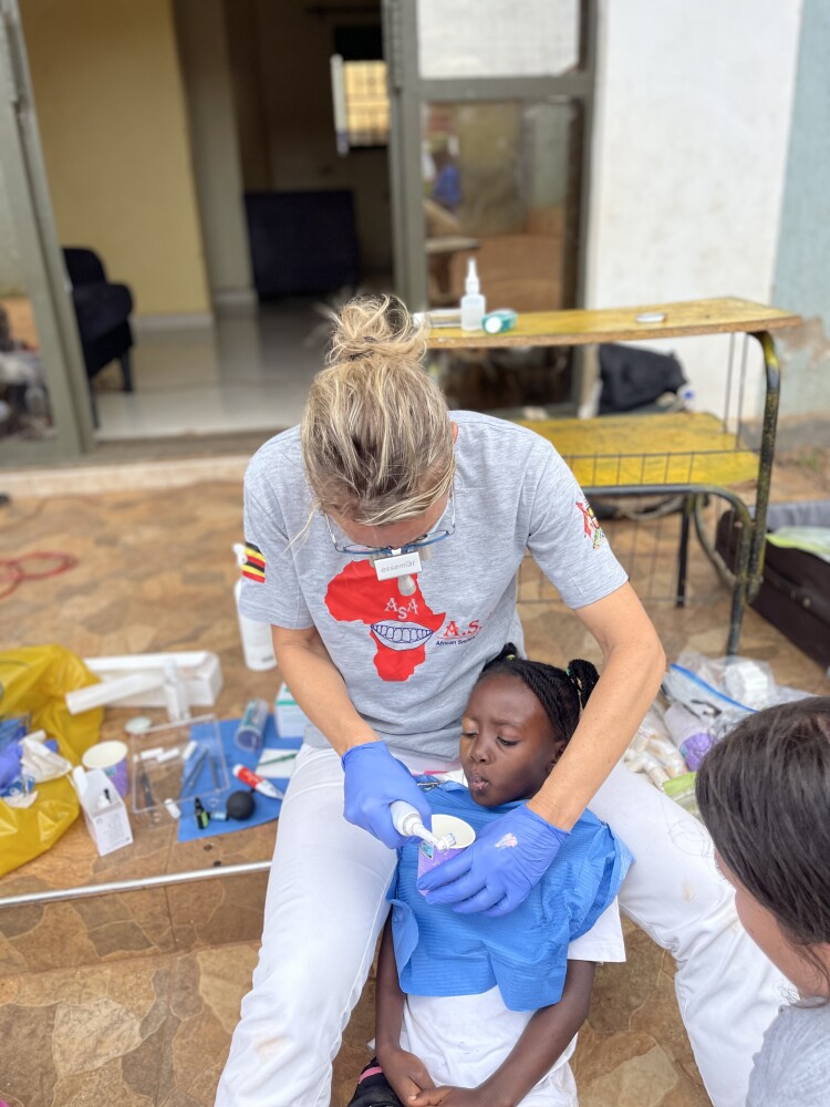 Treating at the orphanage
