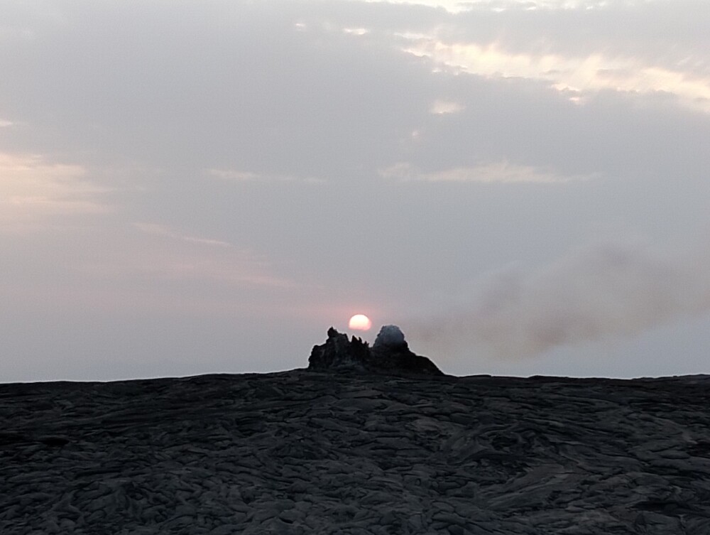 Sunrise at the Danakil depression