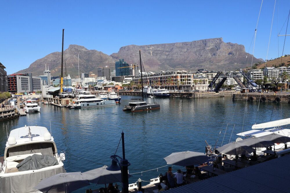 Table Mountain from our room at the Victoria and Albert