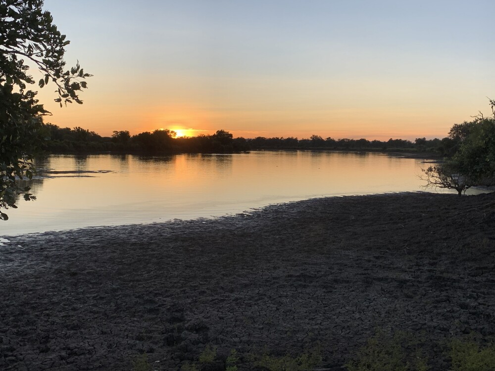 Sunset during game drive