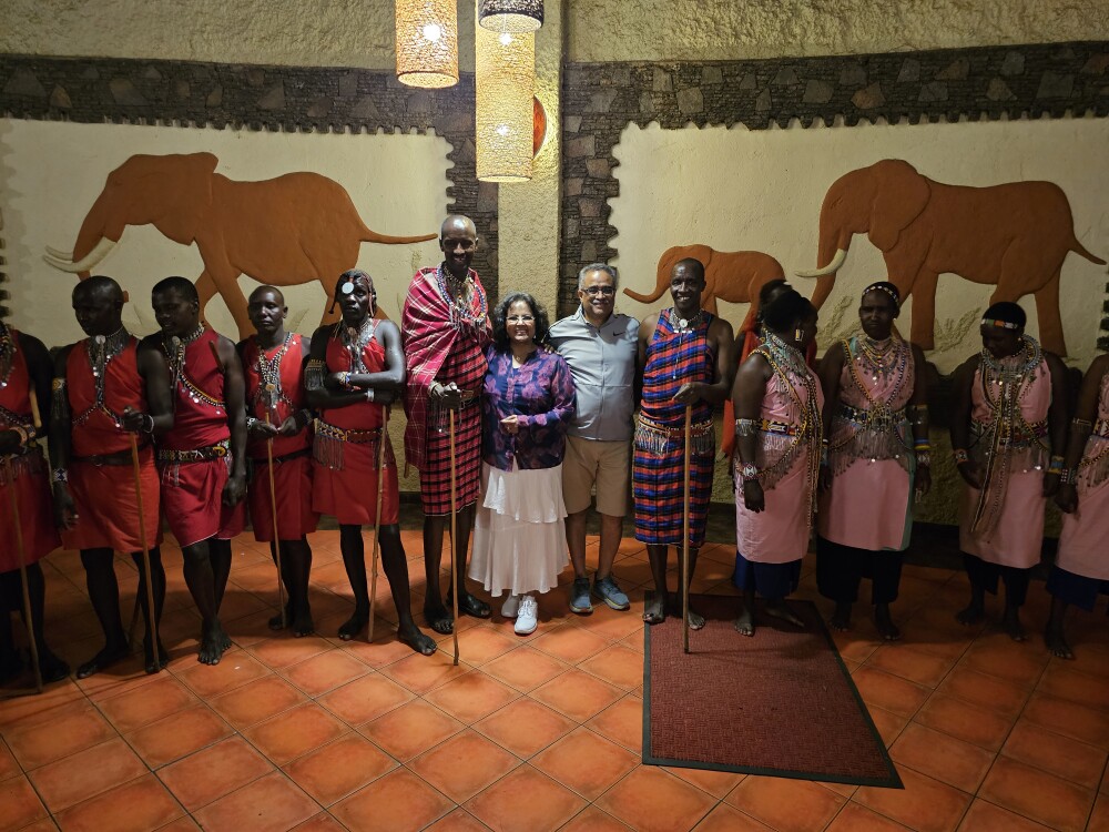 Masai dancers at Sopa lodge